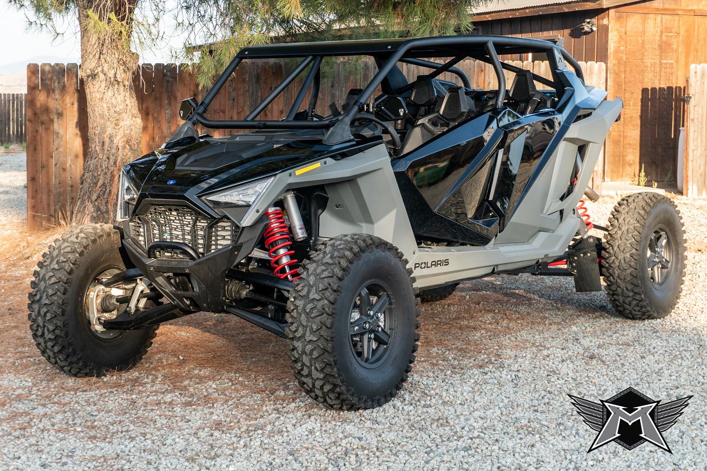 Polaris Pro Turbo R 4-Seat Stock Point Roll Cage and Roof